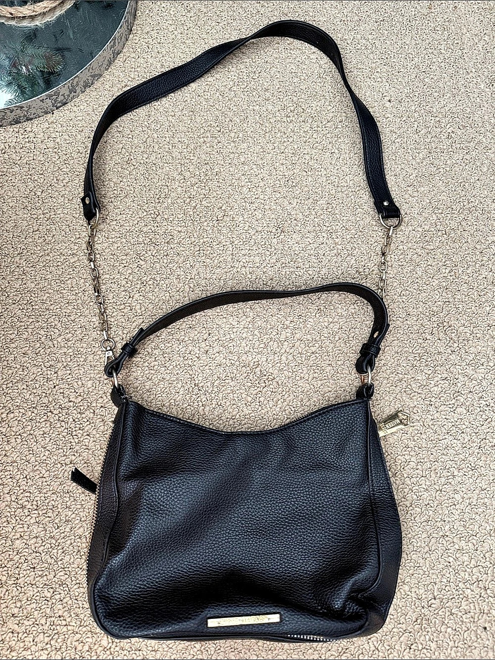 Steve Madden Black Convertible Shoulder Bag